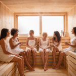 Is sauna gezond voor vrouwen - een groep vrouwen ontspannen in een sauna